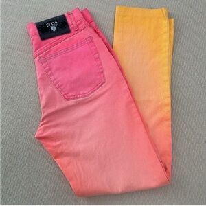 F.L.O.P. by Stephan Baumann 
Women's Gradient Pink and Orange Jeans
